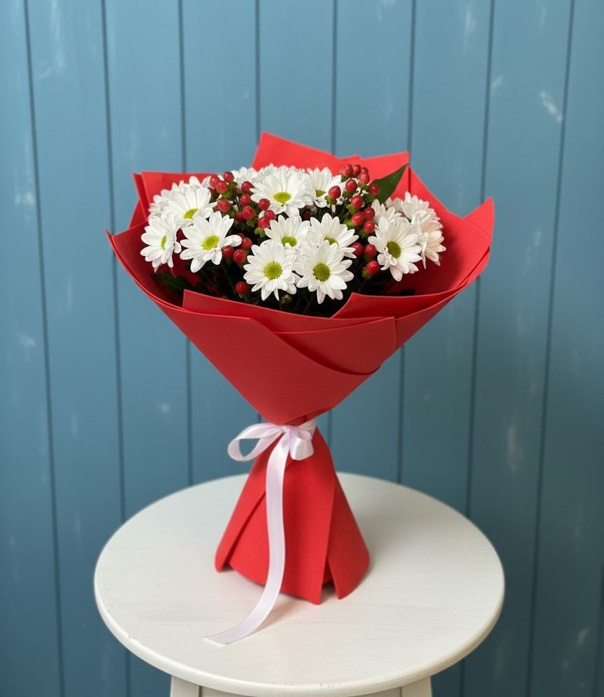 Букет цветов из: Хризантемы в Гребенской