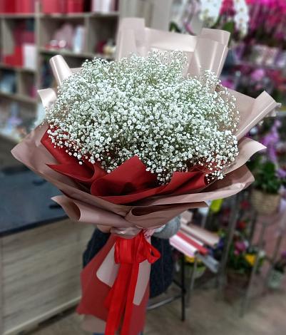 Букет цветов из: Гипсофила в Гребенской