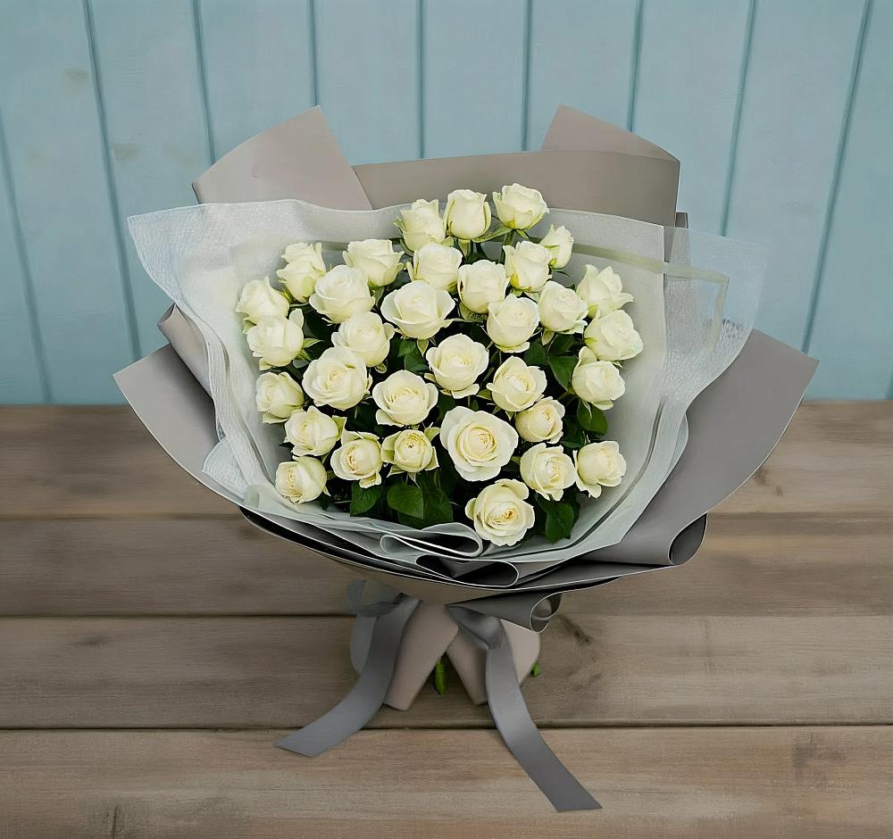 Букет Белоснежная нежность в Гребенской