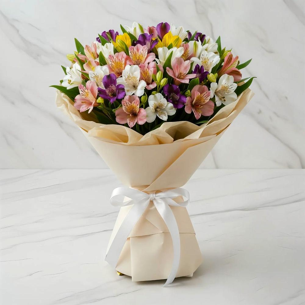 Букет цветов из: Альстромерии в Гребенской