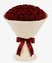 Букет 101 Бордовая роза Блэк Бакарра в Гребенской