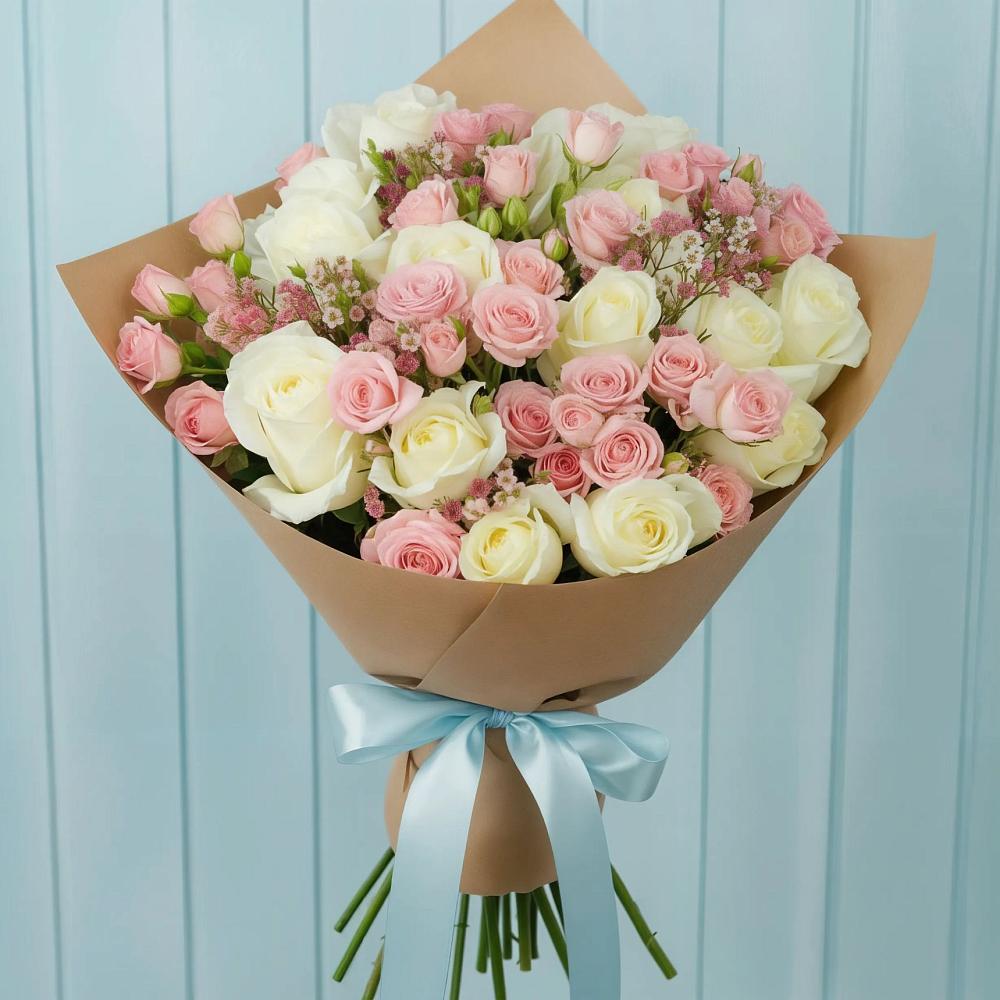 Букет цветов из: Розы в Гребенской