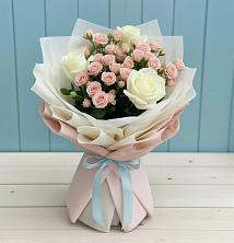 Букет цветов из:  Розы в Гребенской