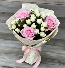 Букет цветов из:  Розы в Гребенской