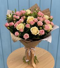 Букет цветов из:  Розы в Гребенской