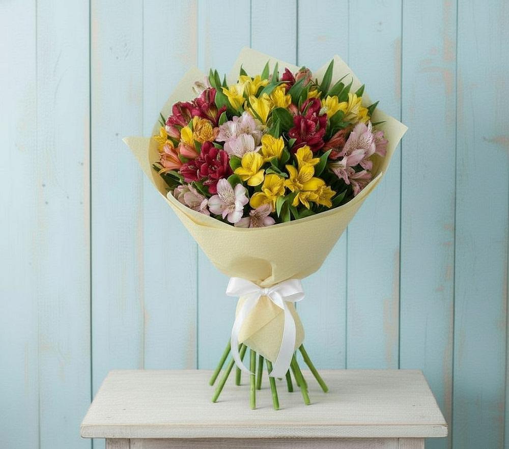 Букет цветов из: Альстромерии в Гребенской