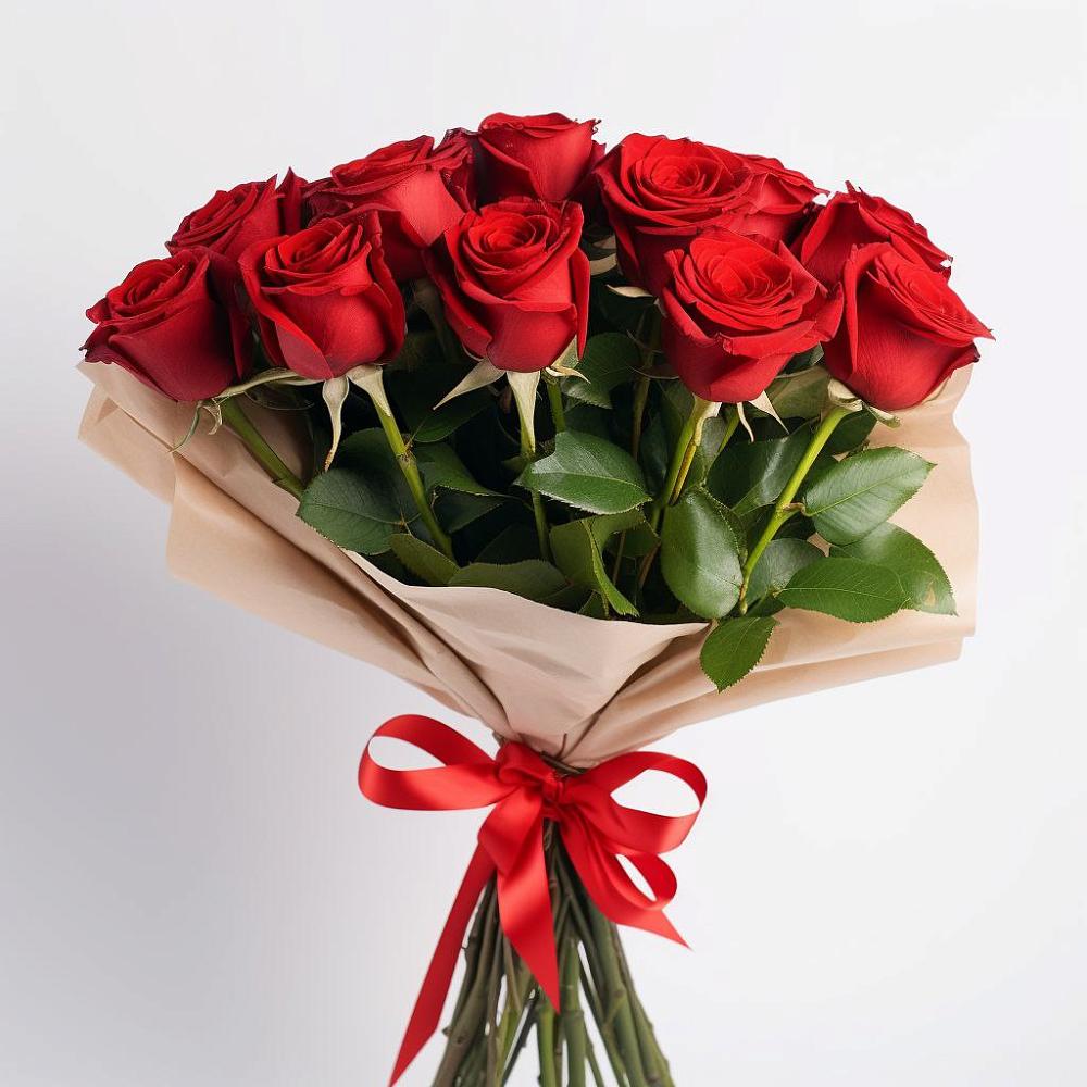 Букет 11 Красных роз Эдлесс Лав в Гребенской