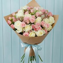 Букет цветов из:  Розы в Гребенской