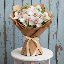 Букет цветов из:  Орхидеи и Розы в Гребенской